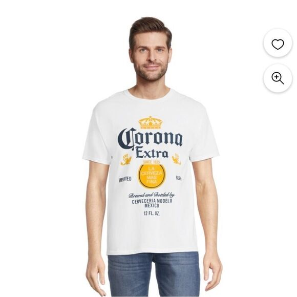 Corona Beer Men's Graphic Short Sleeve Tee Size Medium - Picture 1 of 5